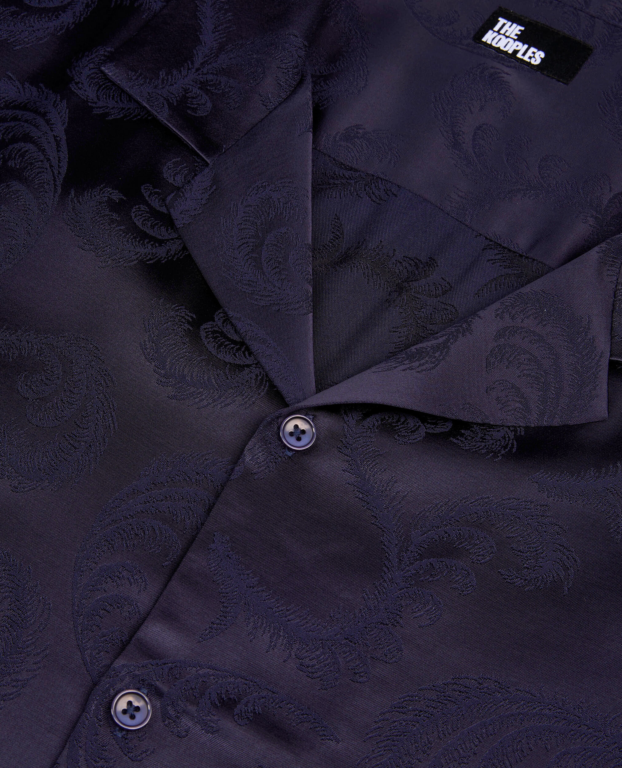 Short-sleeved navy shirt, NAVY, hi-res image number null
