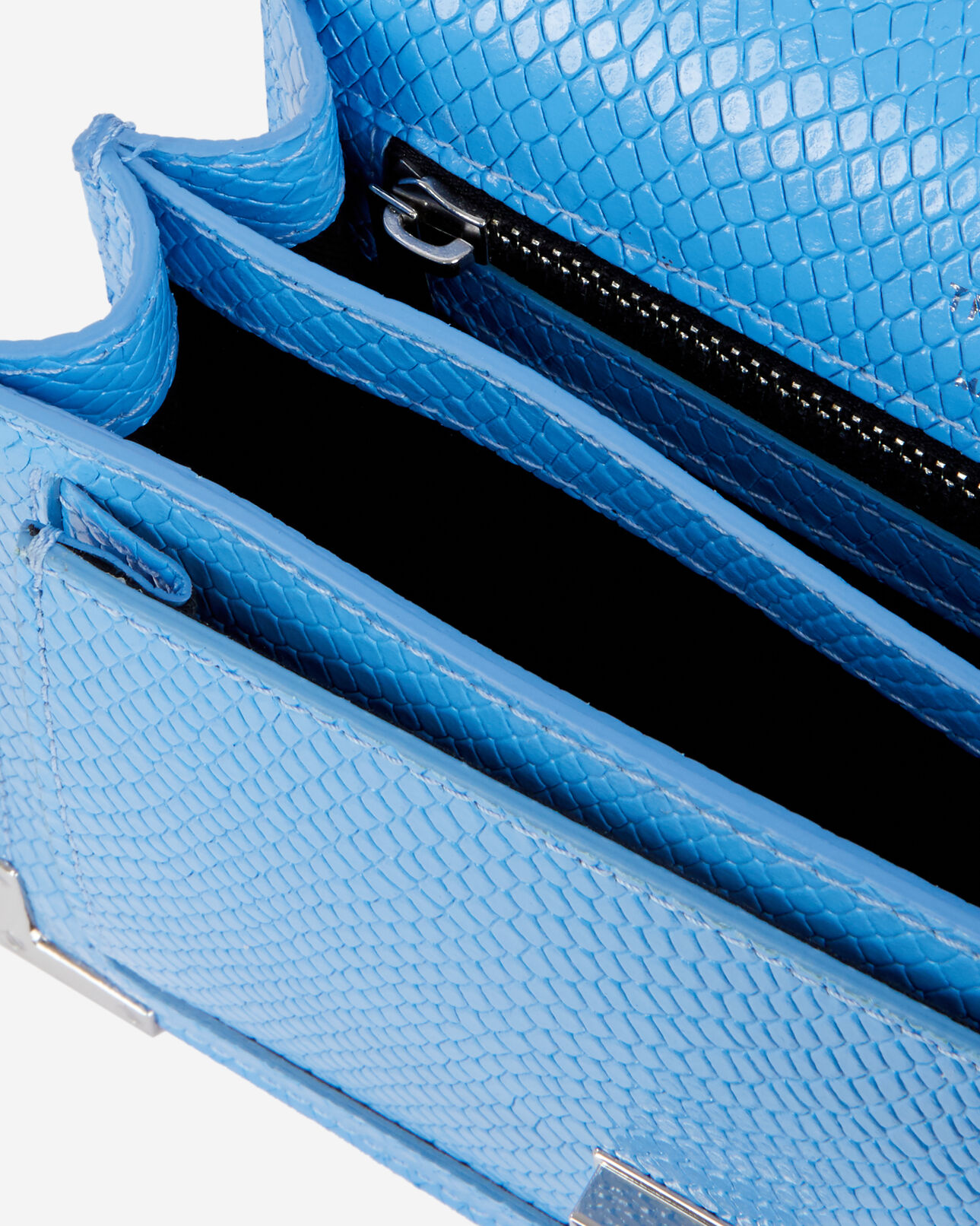 The Kooples FEMME BLUE sac emily small en cuir bleu