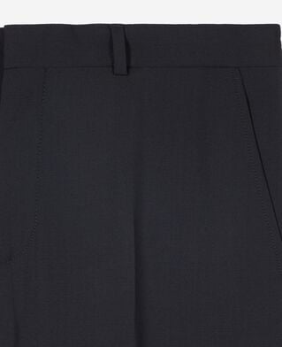 The Kooples HOMME DARK NAVY pantalon de costume droit en laine marine