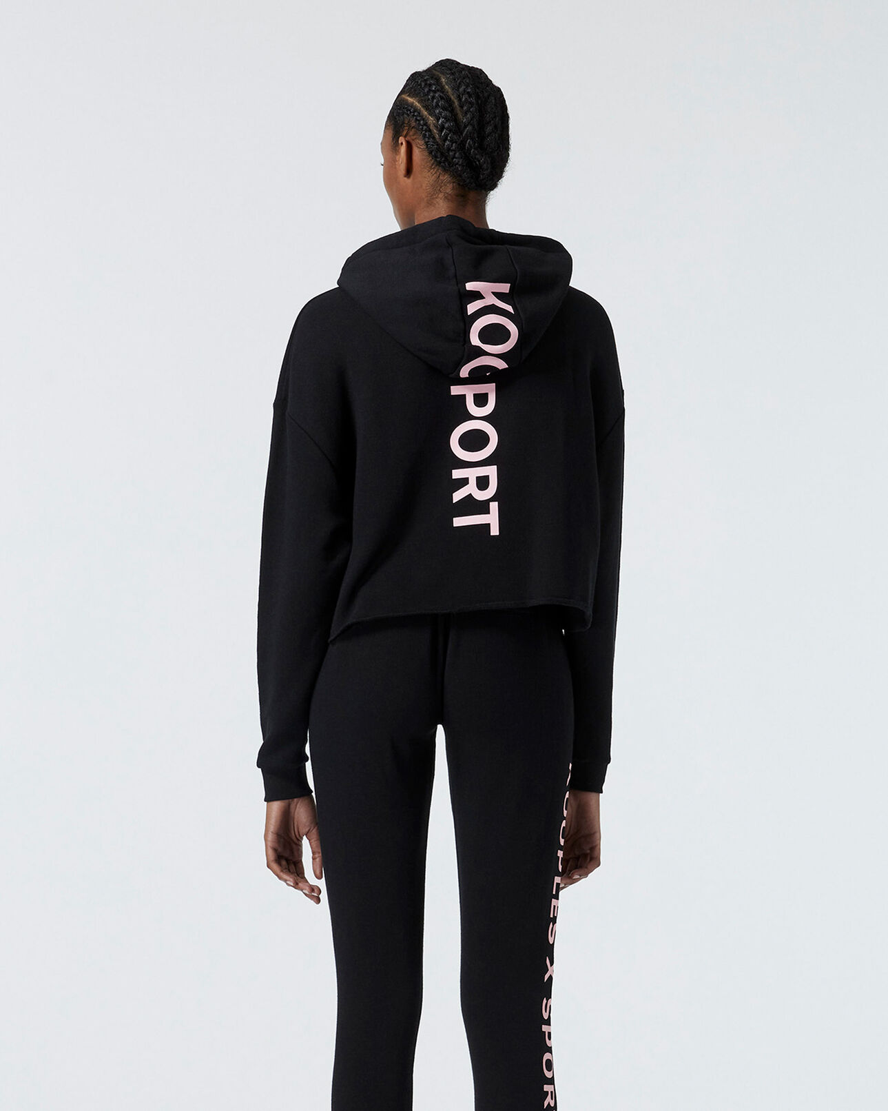 The Kooples MUJER BLACK sudadera negra capucha y logotipo