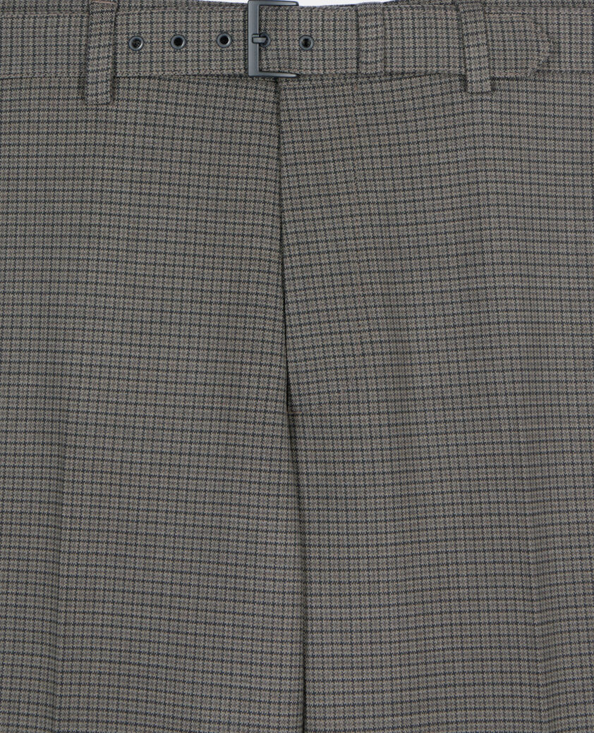 The Kooples HOMME BROWN pantalon de costume en laine marron