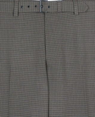 The Kooples MEN BROWN brown wool suit trousers