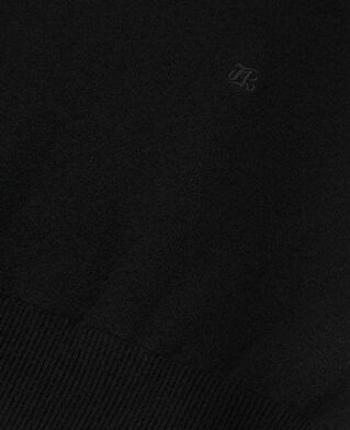 The Kooples HOMME BLACK pull col rond en cachemire noir