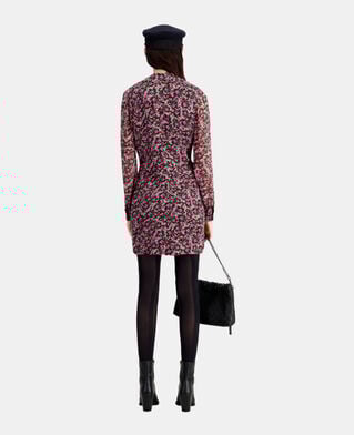 The Kooples FEMME MULTICOLOR robe imprimée courte avec fronces