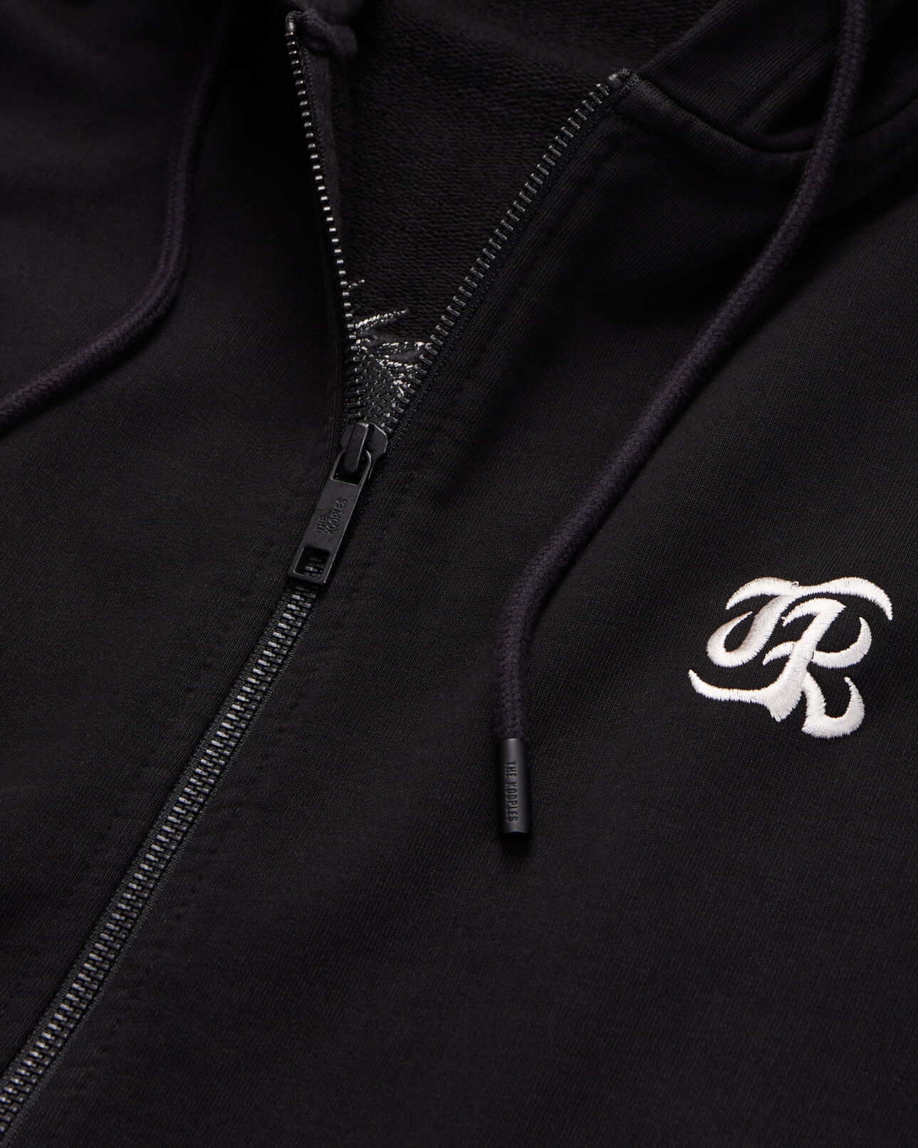 The Kooples MEN BLACK black hoodie with dragon embroidery
