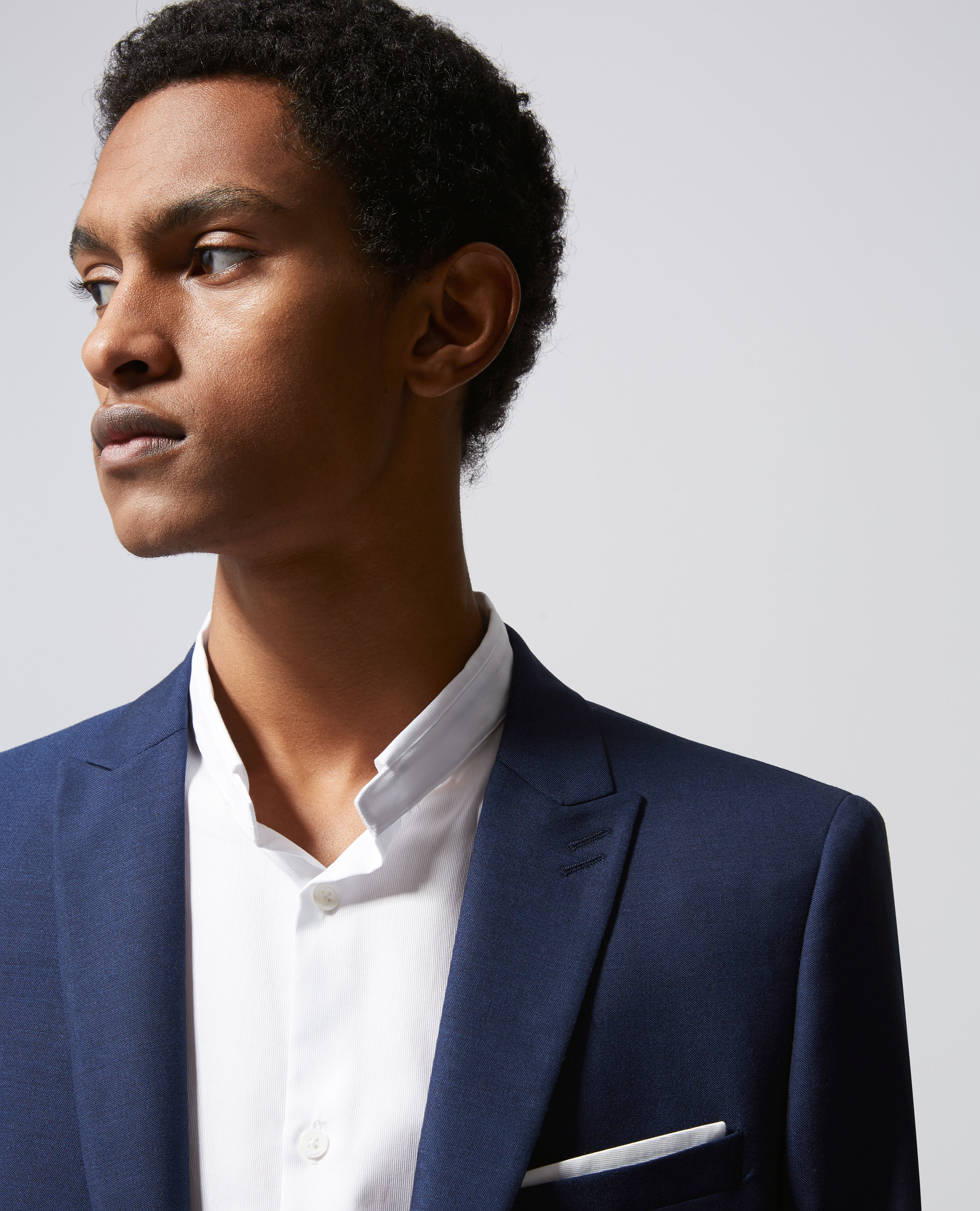 Fitted navy jacket 2025