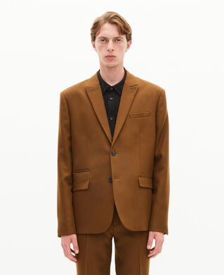 The Kooples H TABACCO brown wool suit jacket