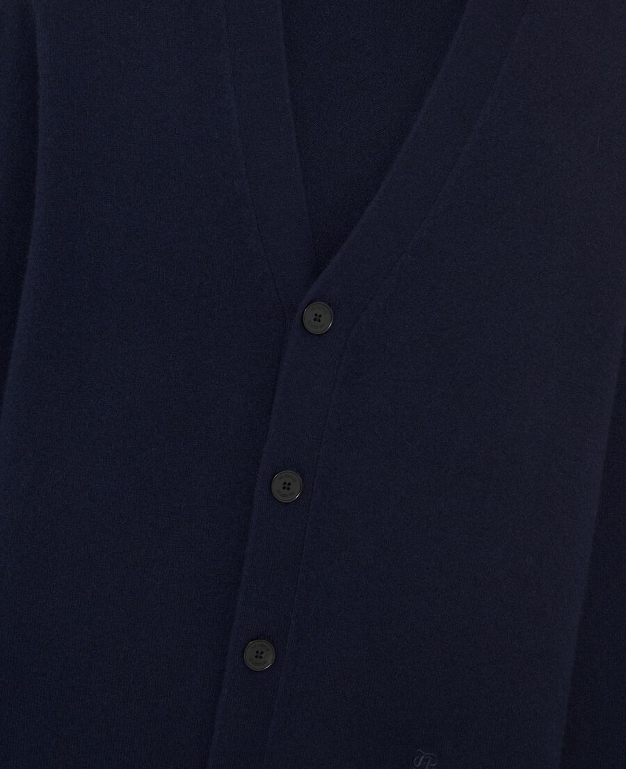 The Kooples HOMME NAVY cardigan en cachemire marine