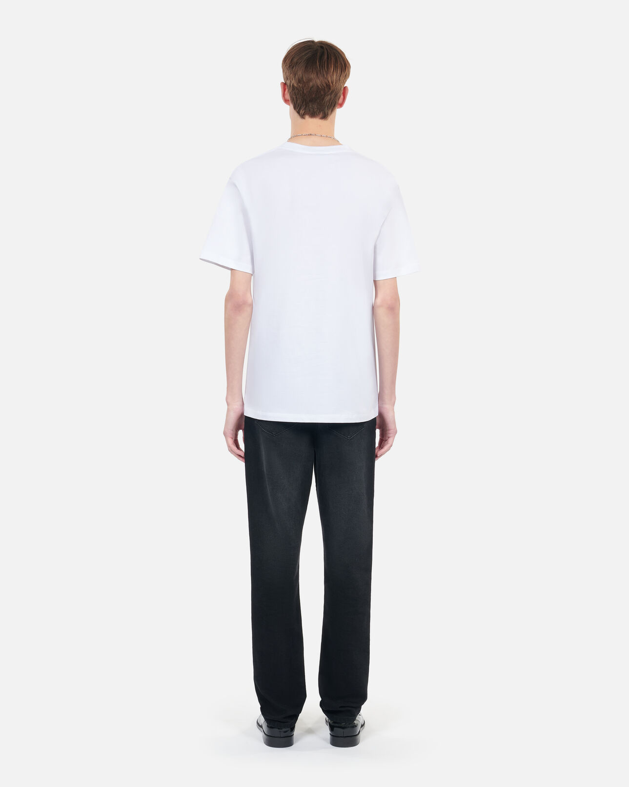 The Kooples MEN WHITE white t-shirt with eternal life embroidery