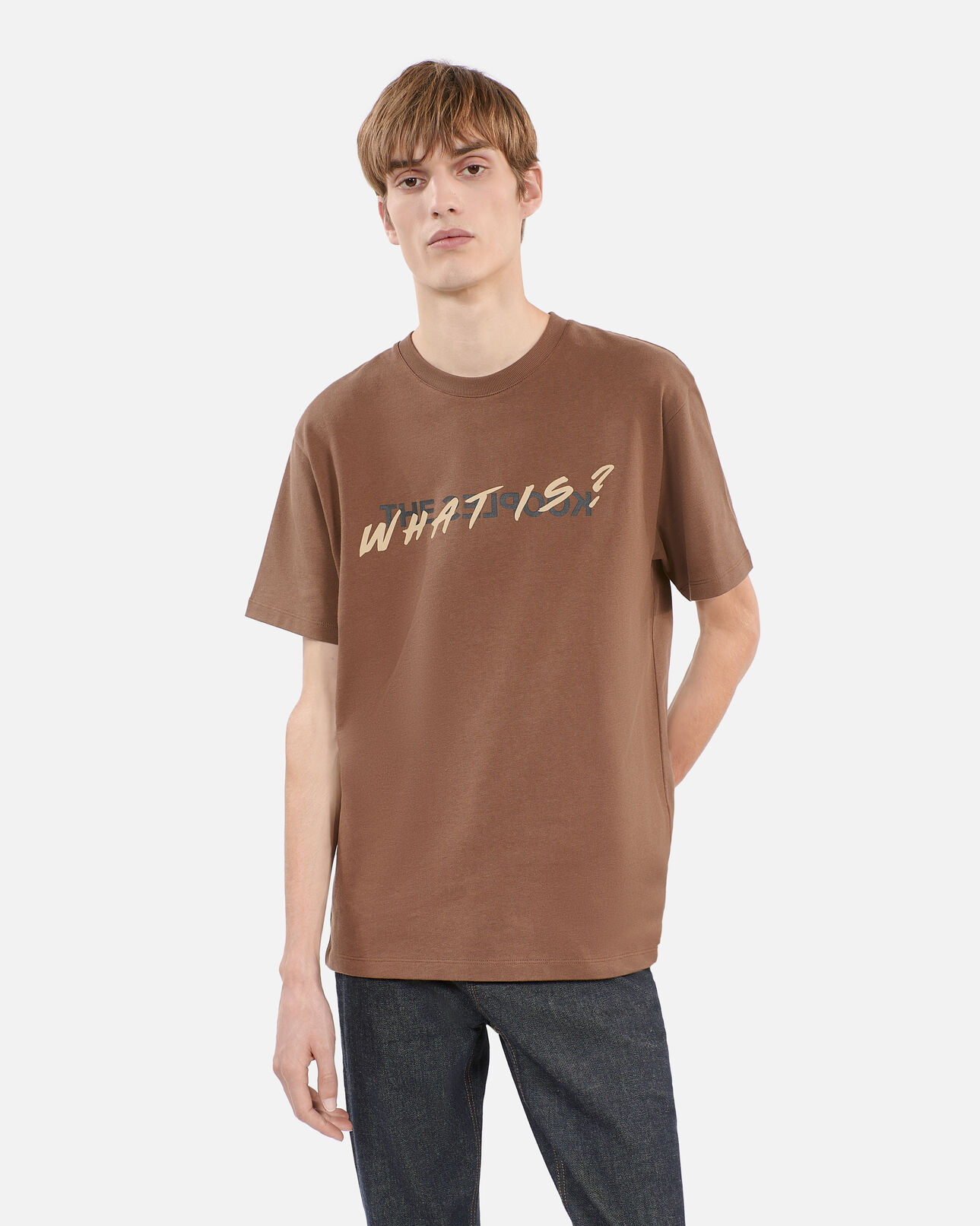 The Kooples HOMME BROWN t-shirt what is marron