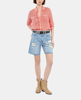 The Kooples WOMEN RED WHITE printed shirt