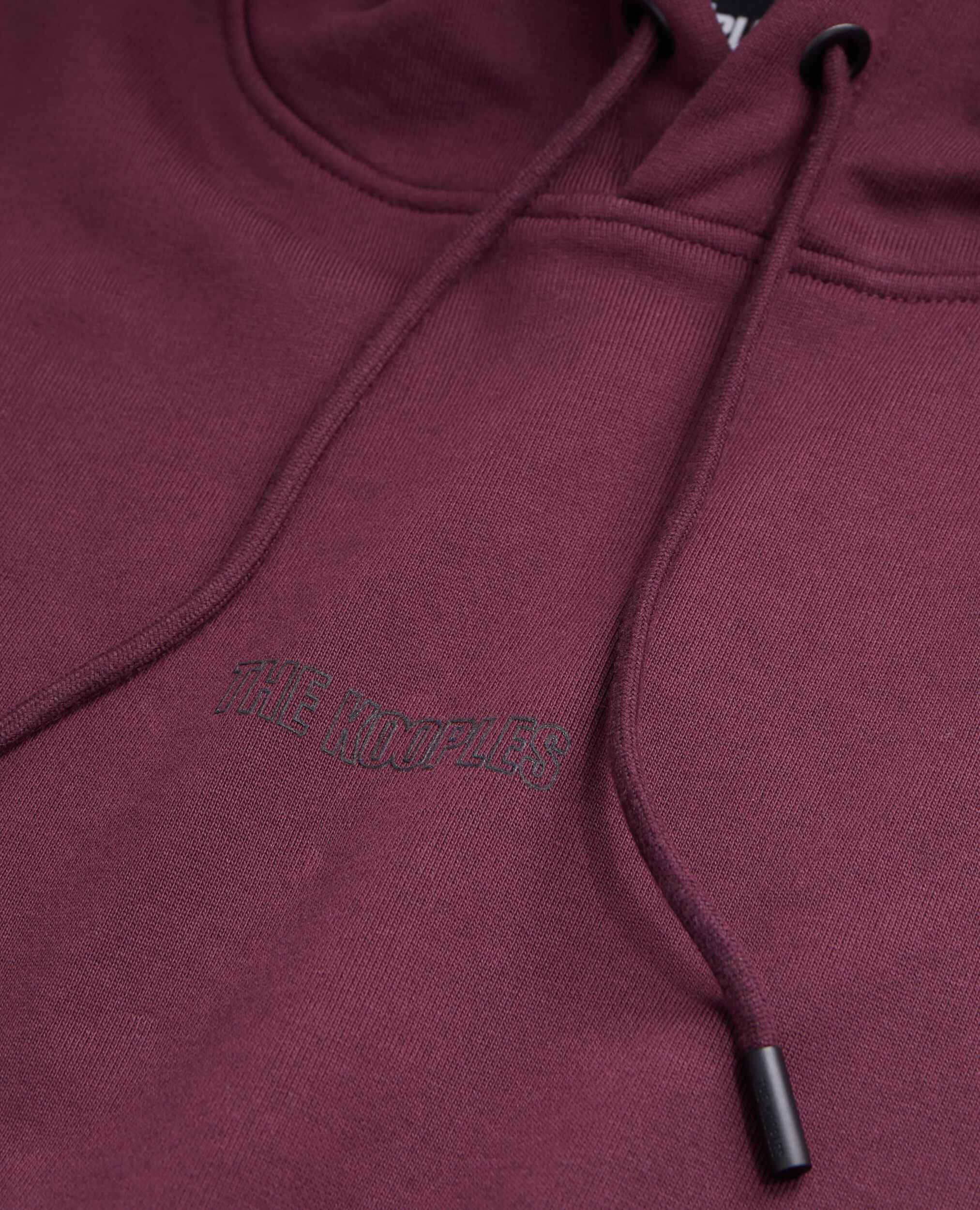 Men's Burgundy hoodie with logo, BORDEAUX, hi-res image number null