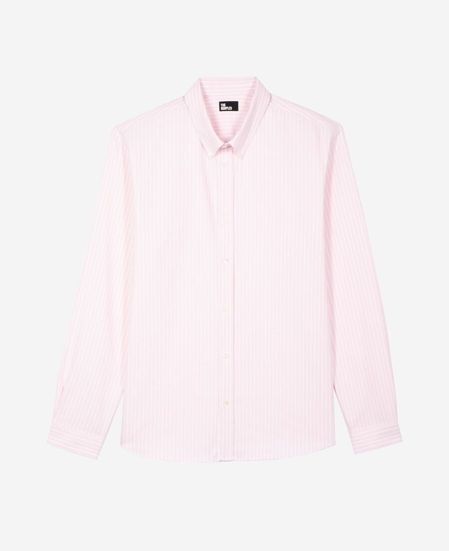 The Kooples MEN PINK - BLUE white and pink striped shirt