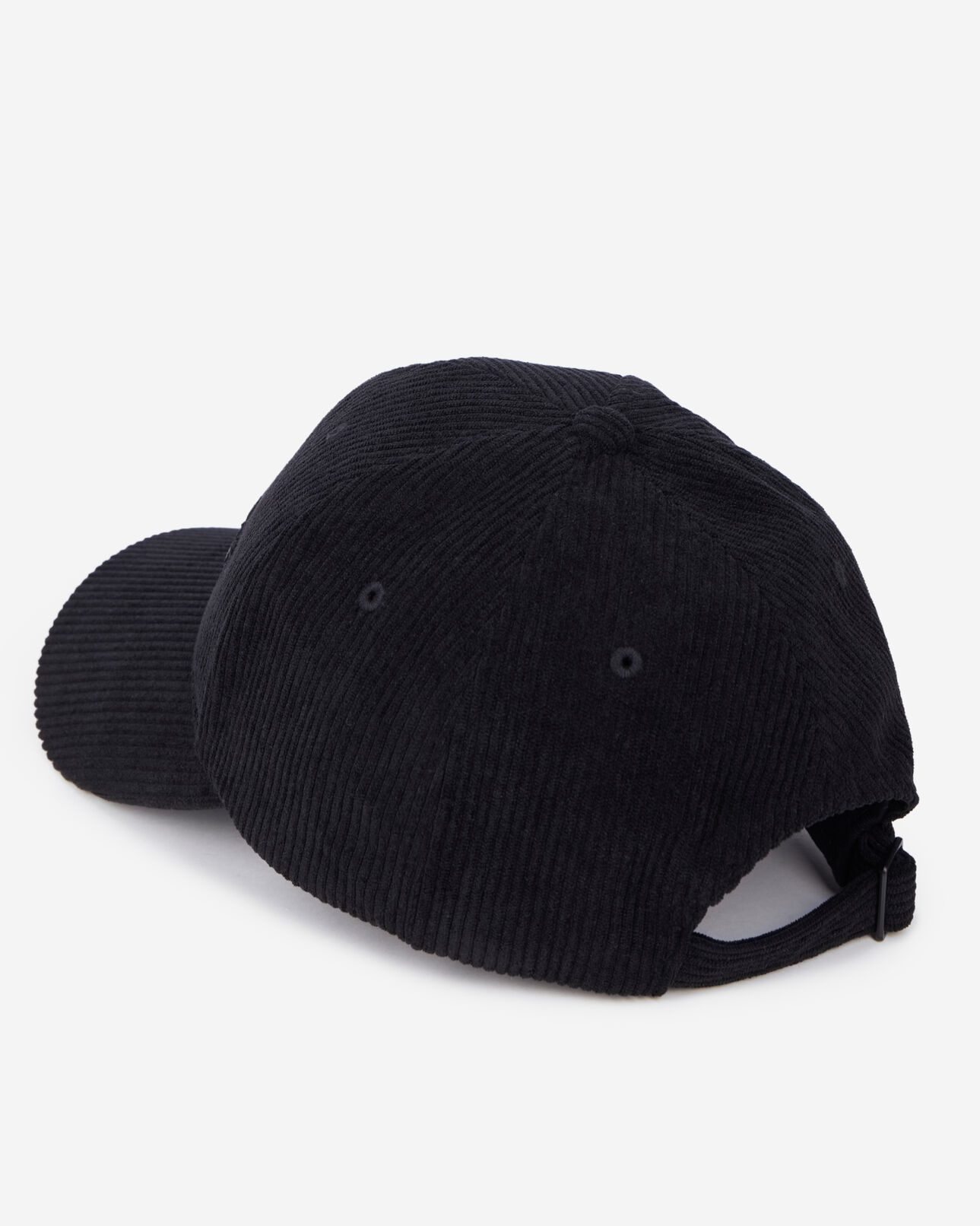 The Kooples FEMME BLACK casquette en velours côtelé noir