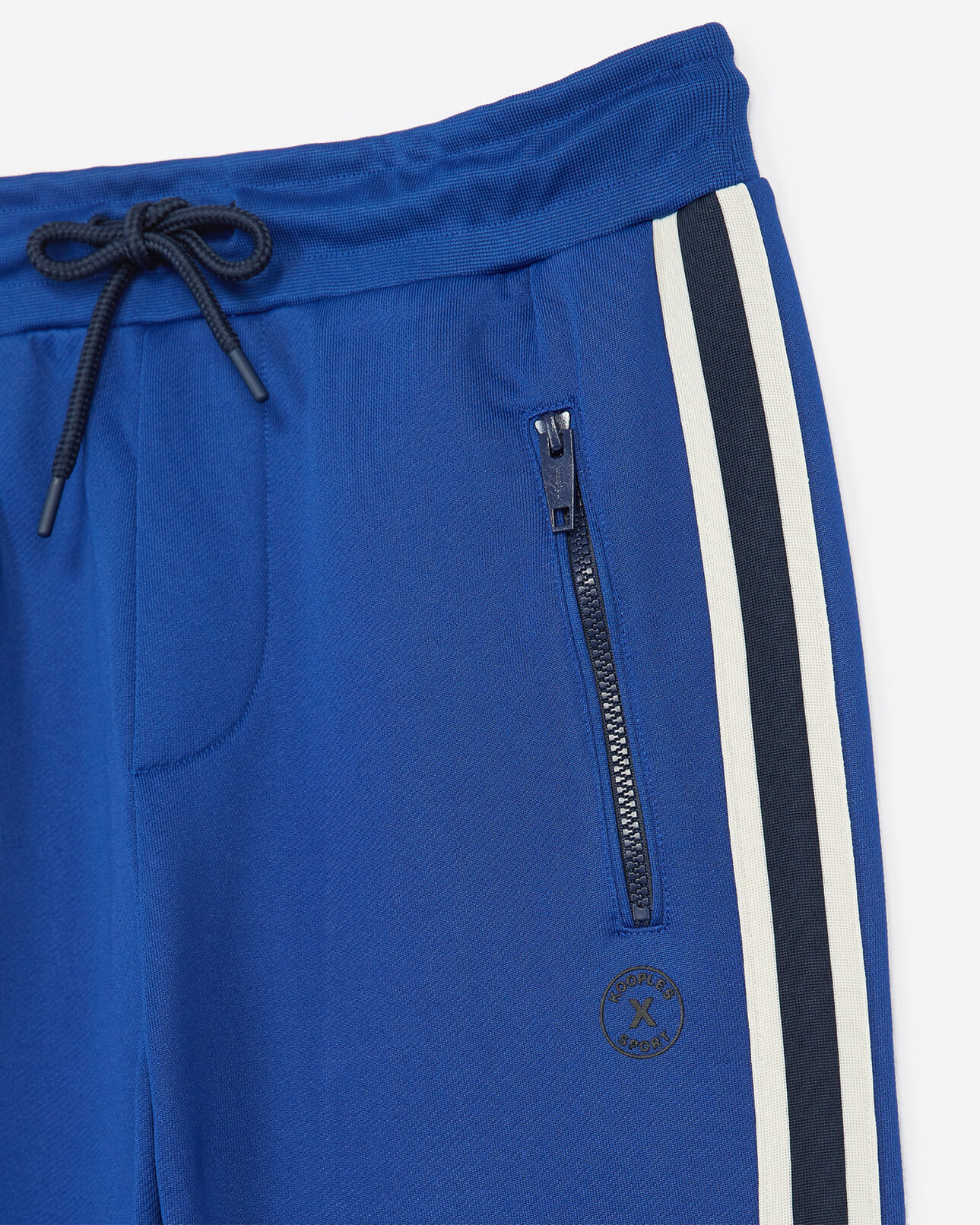 The Kooples MEN ELECTRIC BLUE fleece slim-fit blue joggers