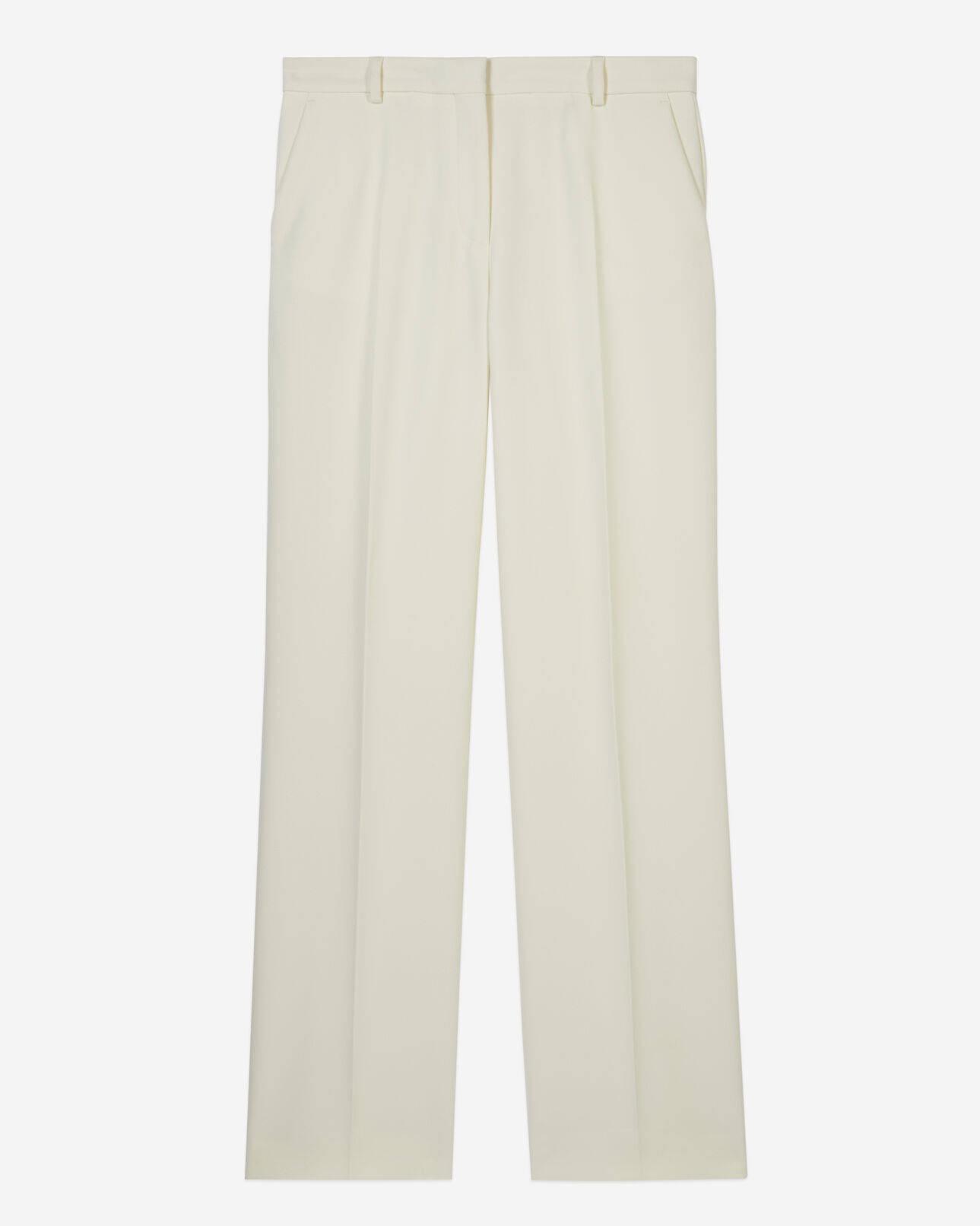 The Kooples WOMEN ECRU ecru crepe suit trousers straight cut
