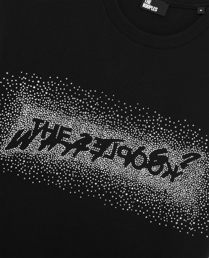 The Kooples HERREN BLACK t-shirt what is mit strasssteinen schwarz