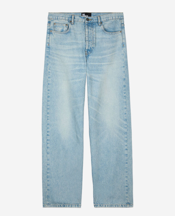 The Kooples HOMME BLUE/GREEN jean droit bleu