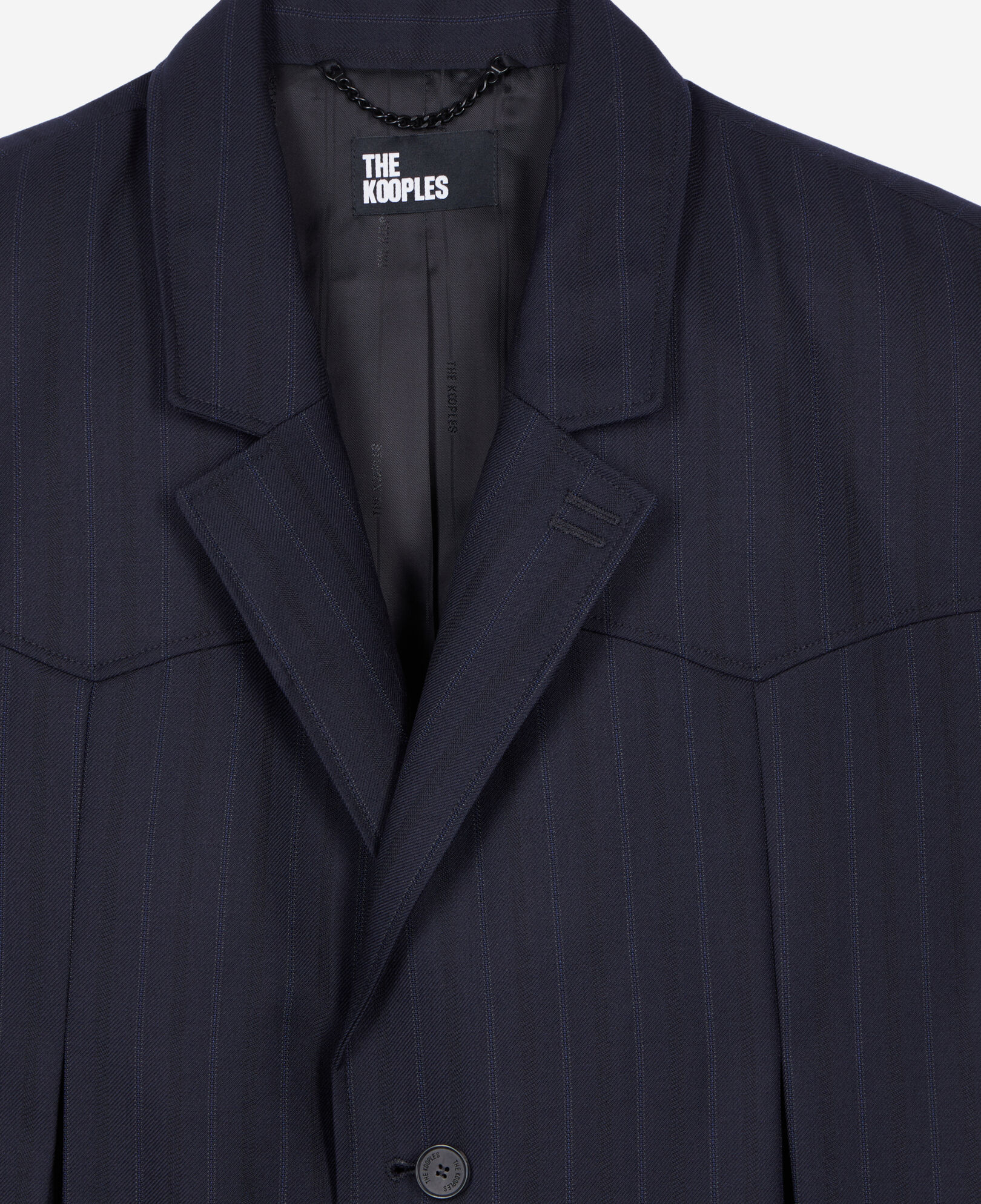 The Kooples MEN NAVY blue striped kimono style blazer
