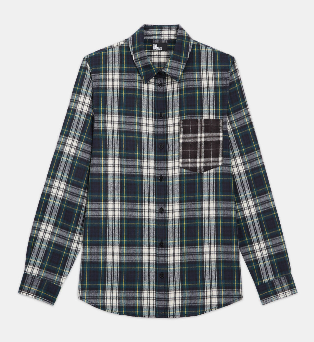 Check shirt with classic collar The Kooples UK
