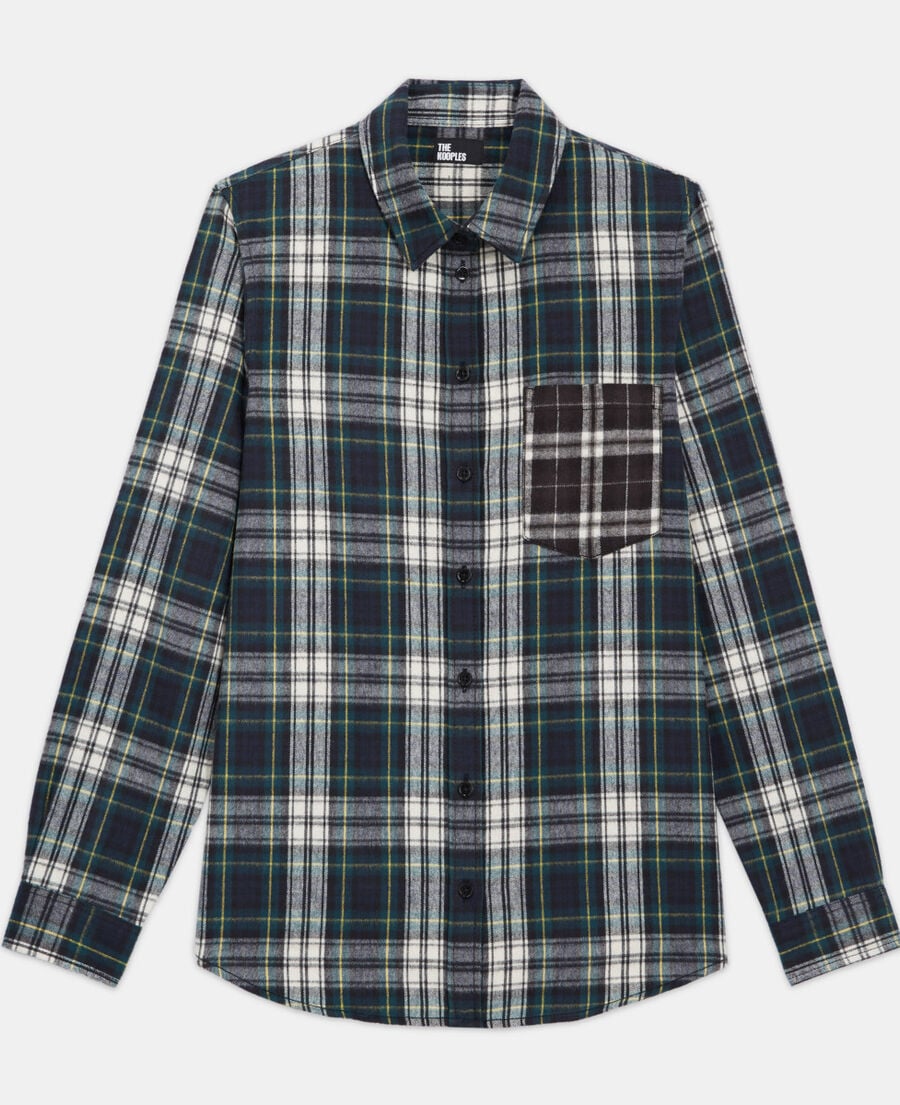 chemise col classique à carreaux