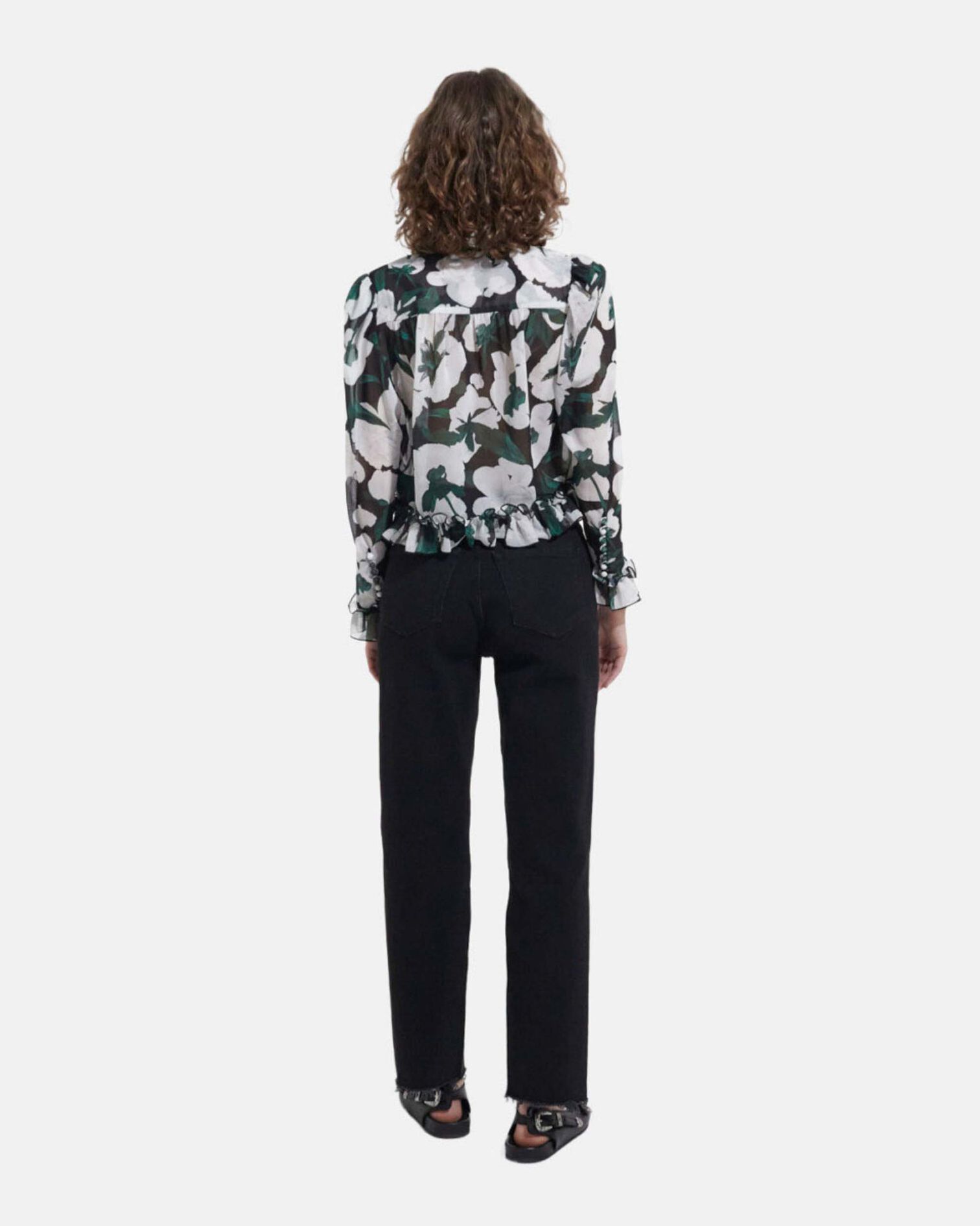 Printed blouse, ECRU, hi-res image number null
