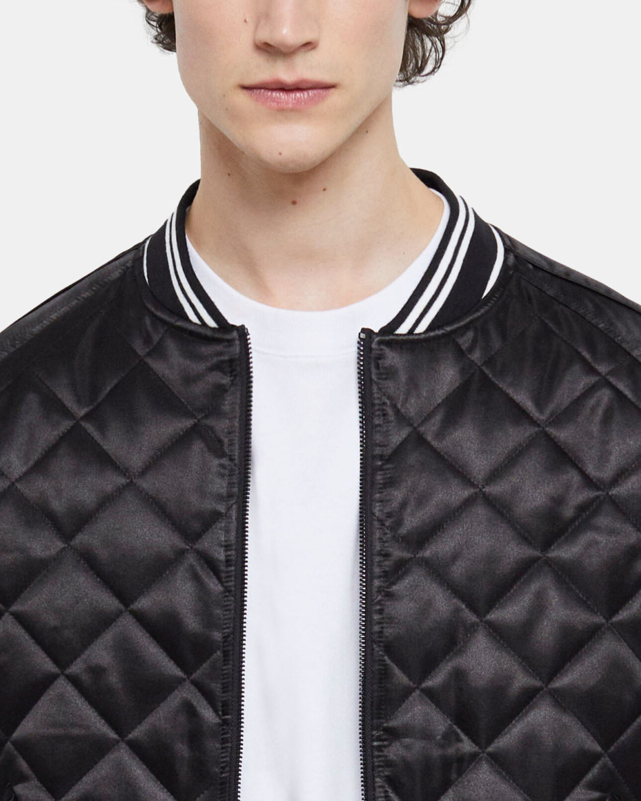 The Kooples MEN BLACK embroidered black jacket