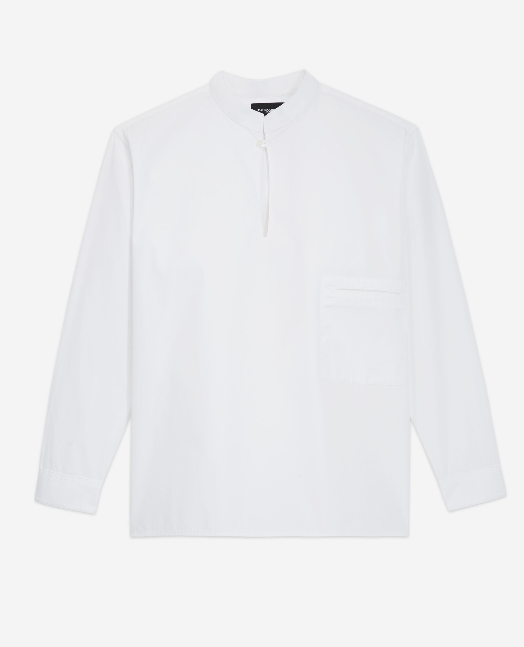 Camisa algodón blanca, WHITE, hi-res image number null