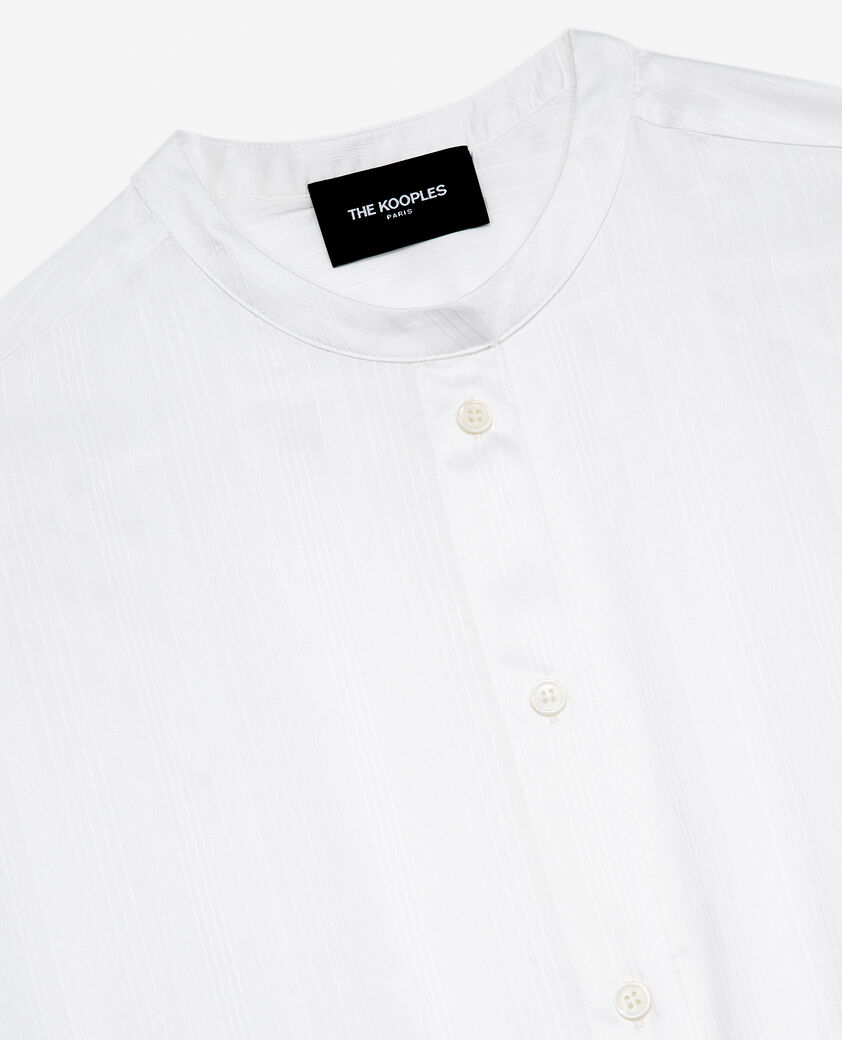 The Kooples WOMEN ECRU roomy flowing knotted ecru top