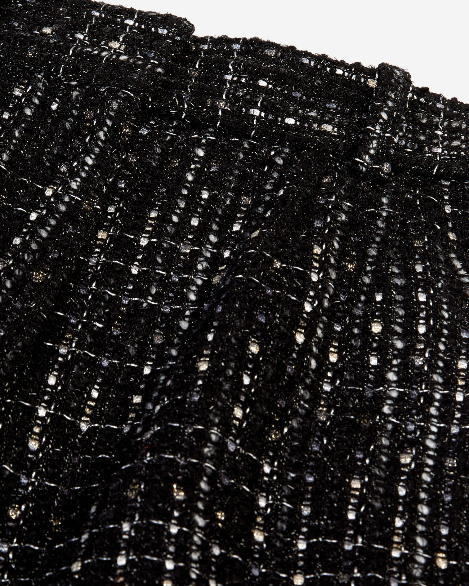 Short en tweed noir et blanc, BLACK WHITE, hi-res image number null