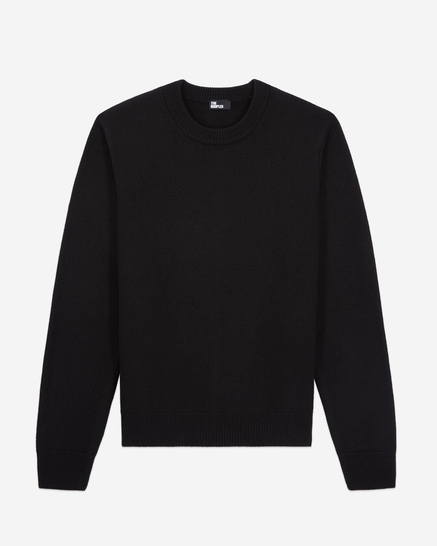 Black wool sweater, BLACK, hi-res image number null