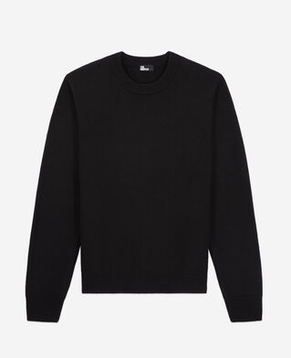 The Kooples HERREN BLACK schwarzer pullover aus wolle