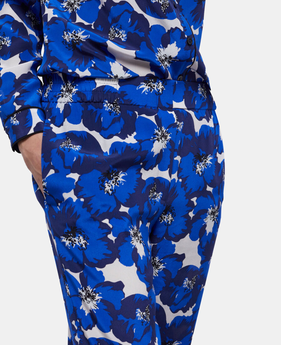 The Kooples F BLUE silk printed pants