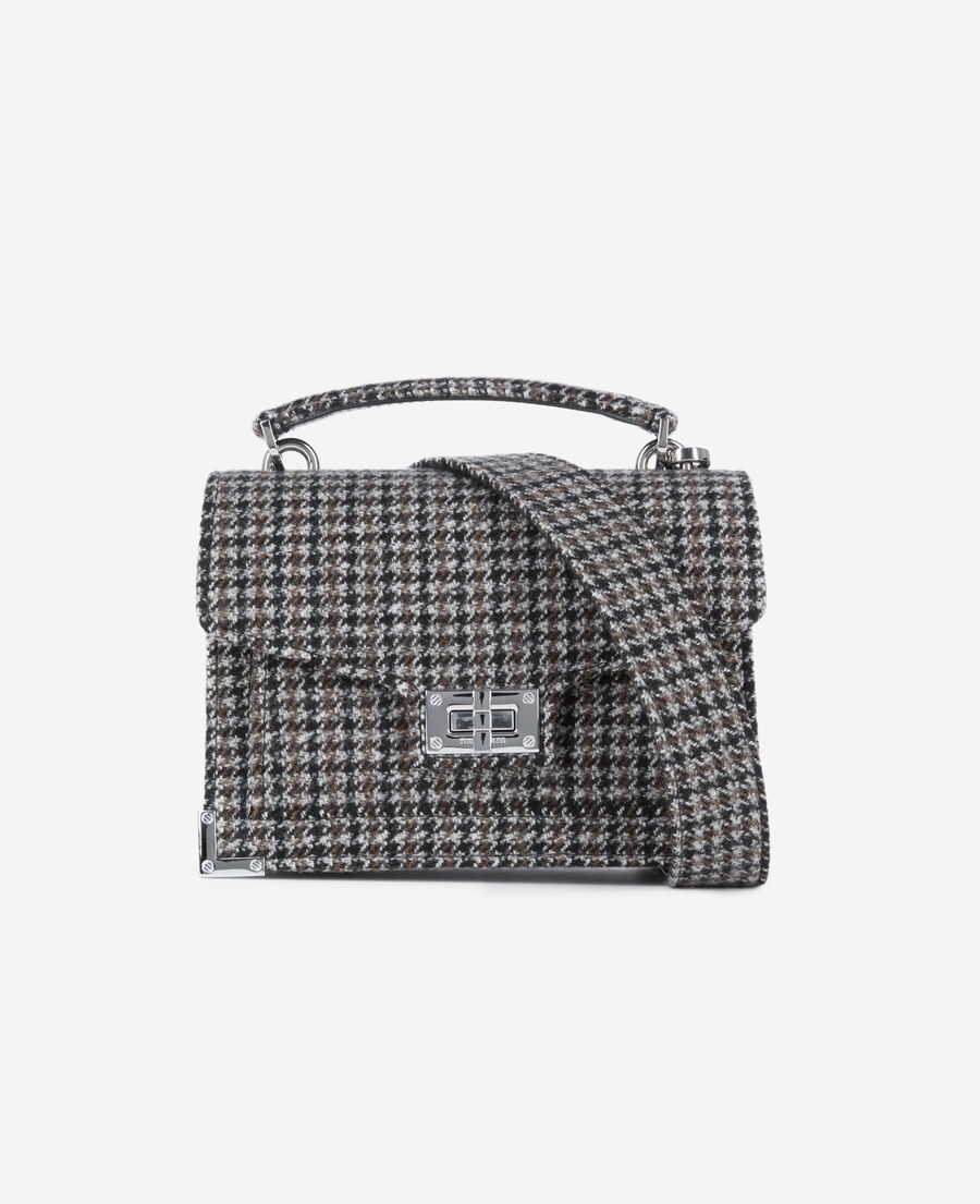 The Kooples FEMME BLACK sac emily small en laine mélangée