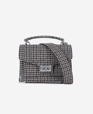 The Kooples FEMME BLACK sac emily small en laine mélangée