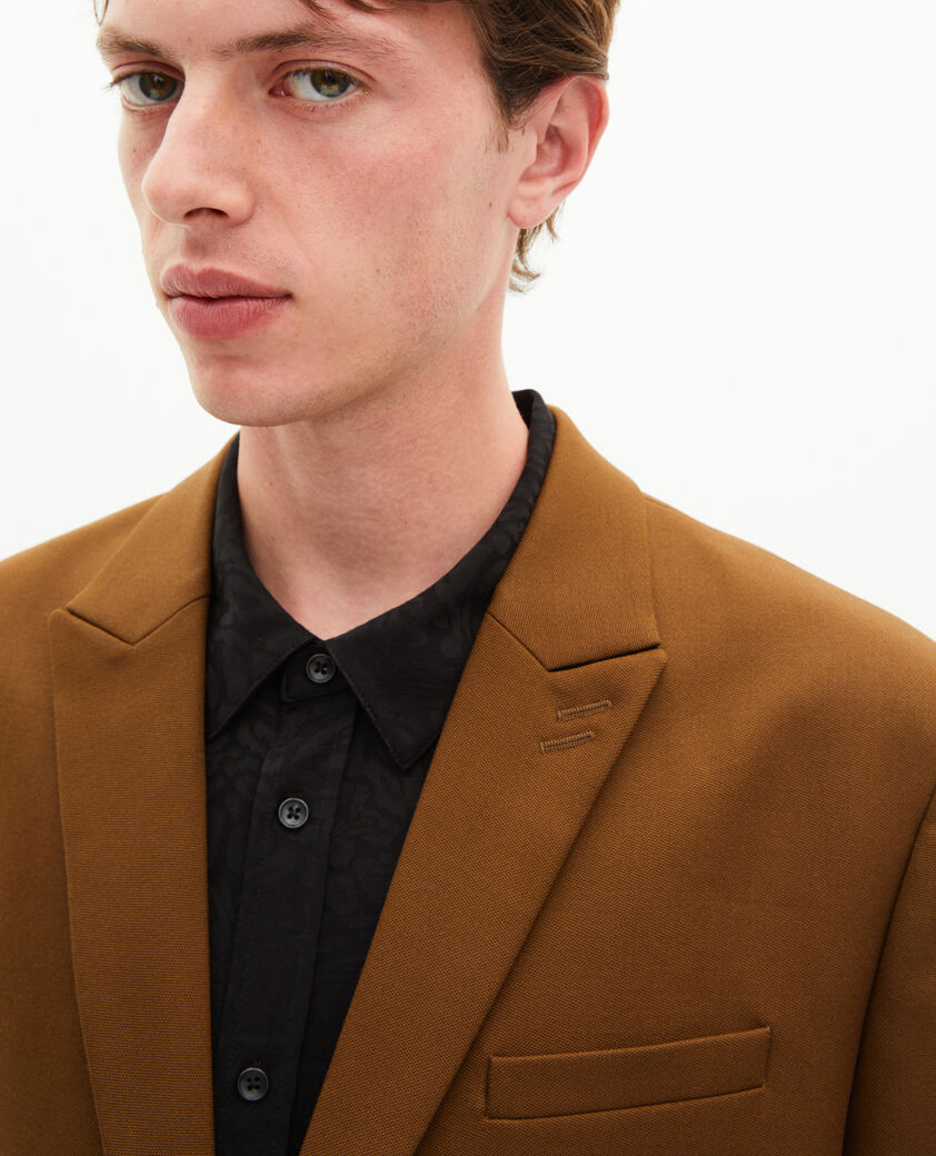 The Kooples HERREN TABACCO braune anzugjacke aus wolle