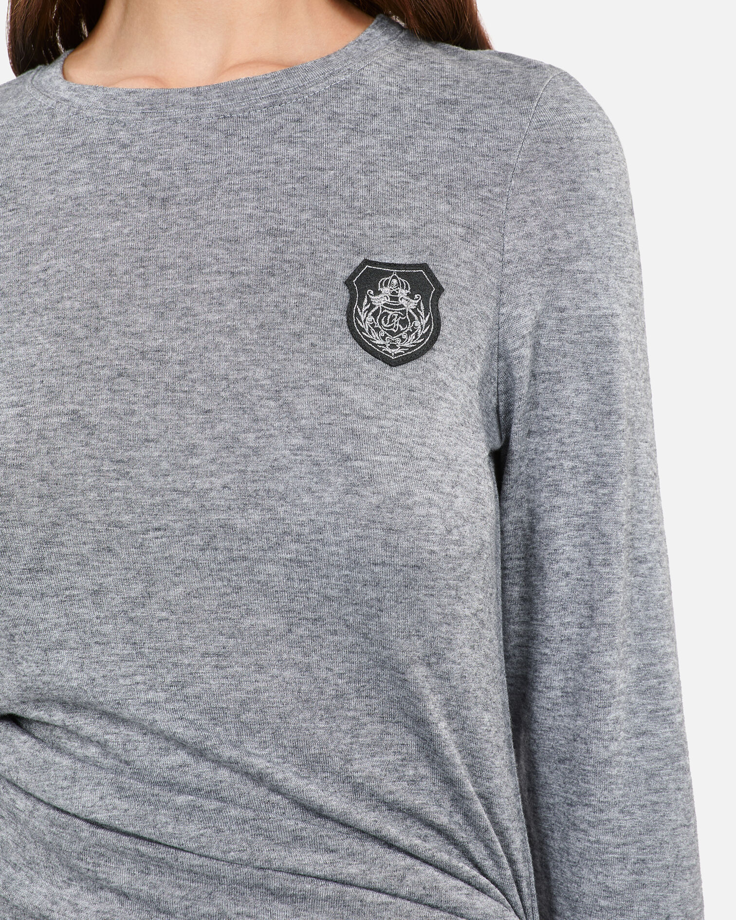 Long sleeved printed t-shirt, GREY MELANGE, hi-res image number null