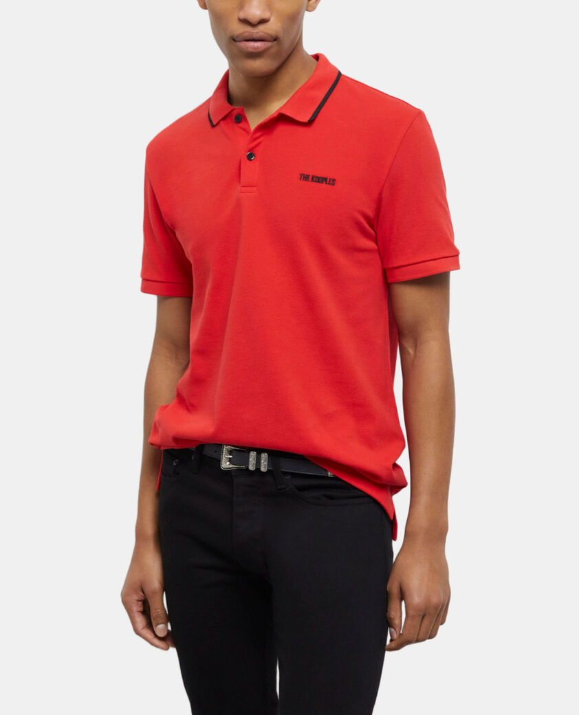 The Kooples MEN RED red polo shirt
