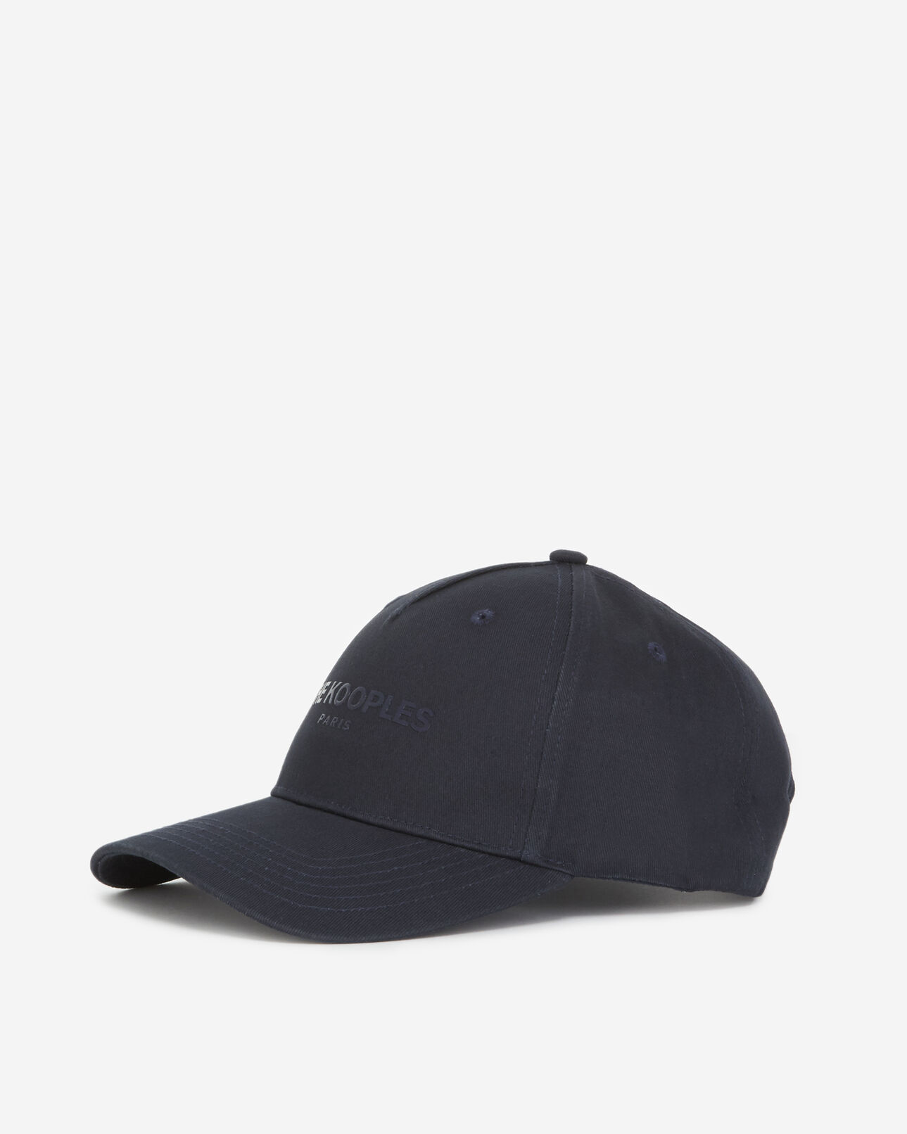 The Kooples MEN BLUE PETROL navy blue cap in cotton with logo