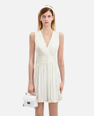 The Kooples FEMME WHITE sac emily new nano en cuir blanc