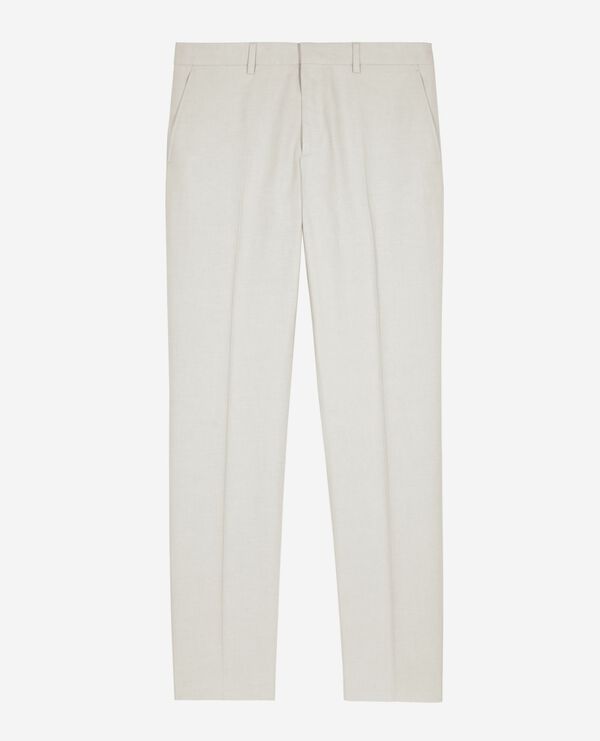 The Kooples HOMME ECRU pantalon de costume écru