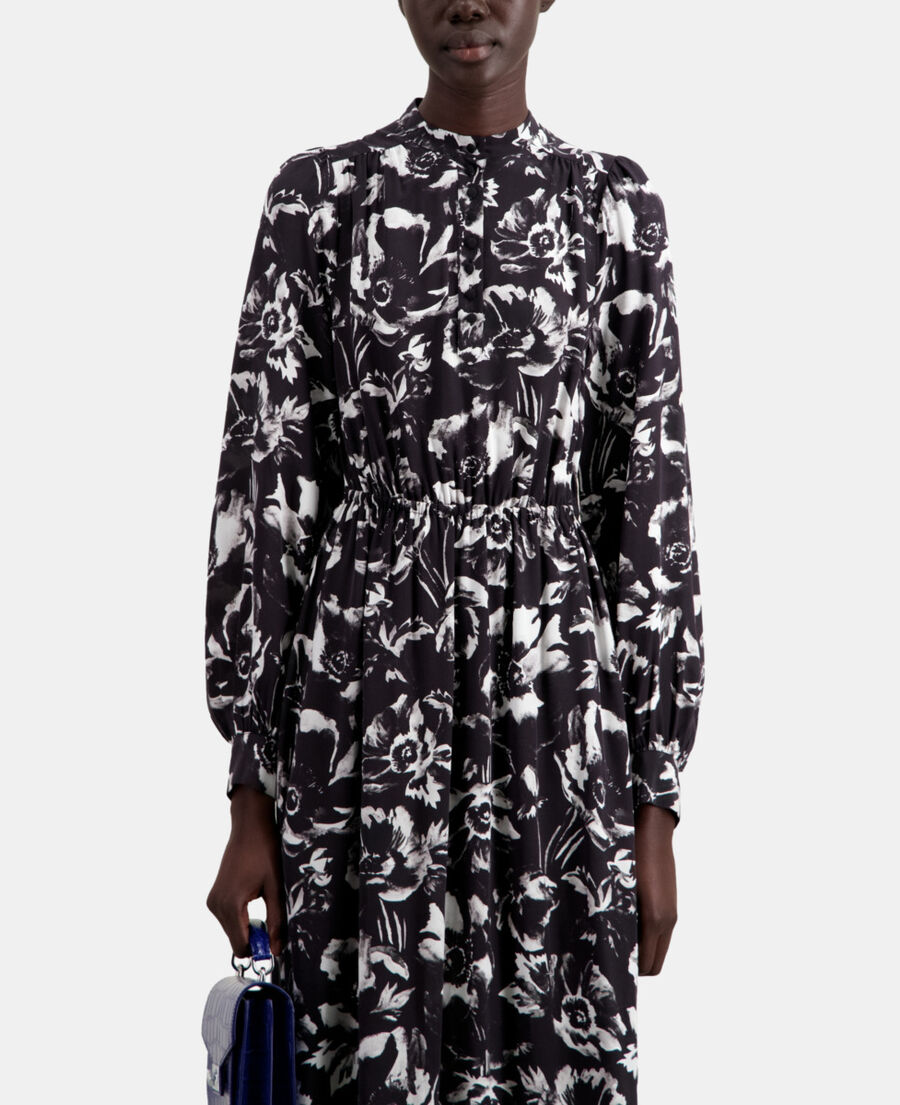 long printed dress