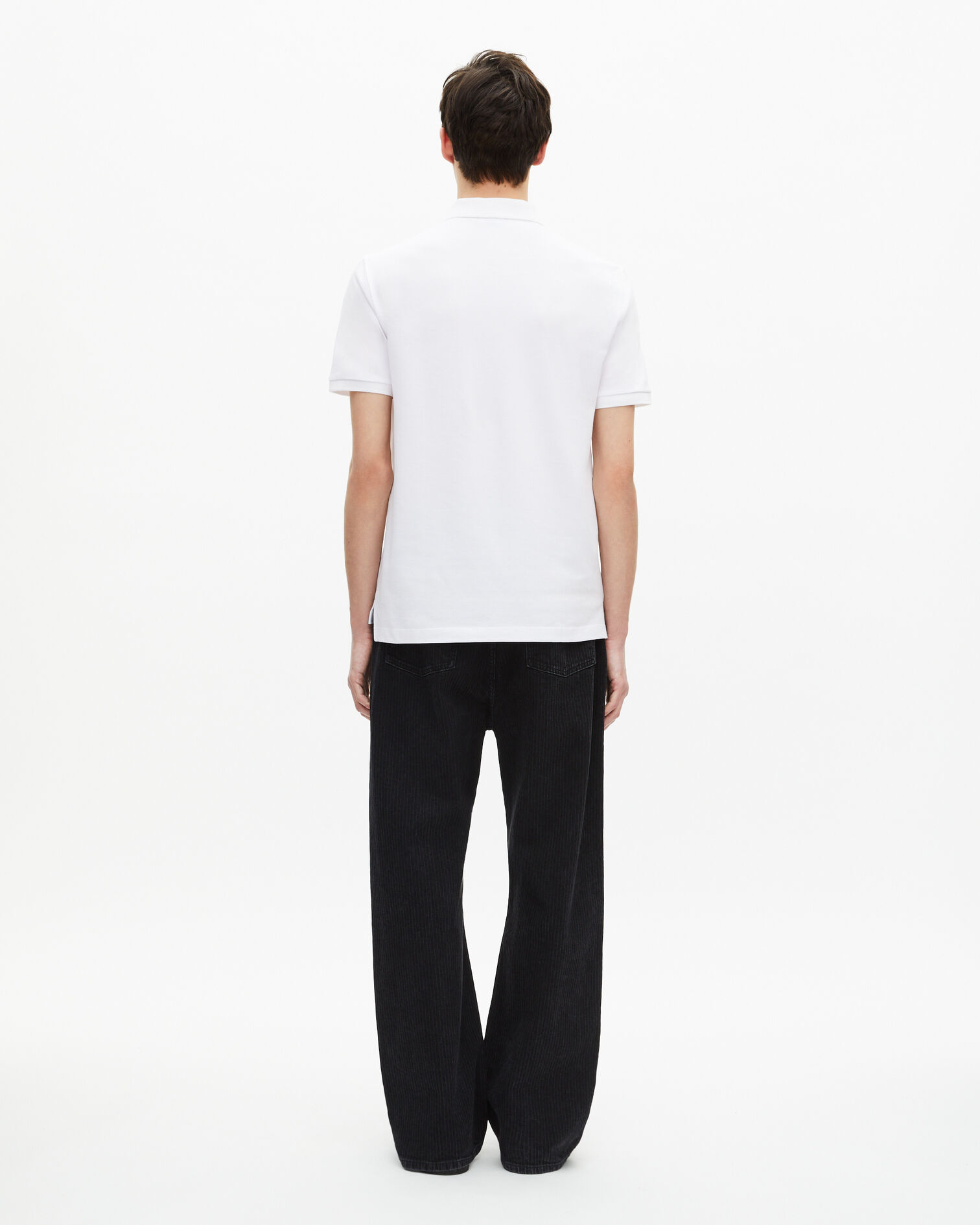 Piqué-Poloshirt mit klassischem Kragen weiß, WHITE, hi-res image number null