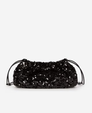 The Kooples FEMME BLACK sac taylor à sequins noir