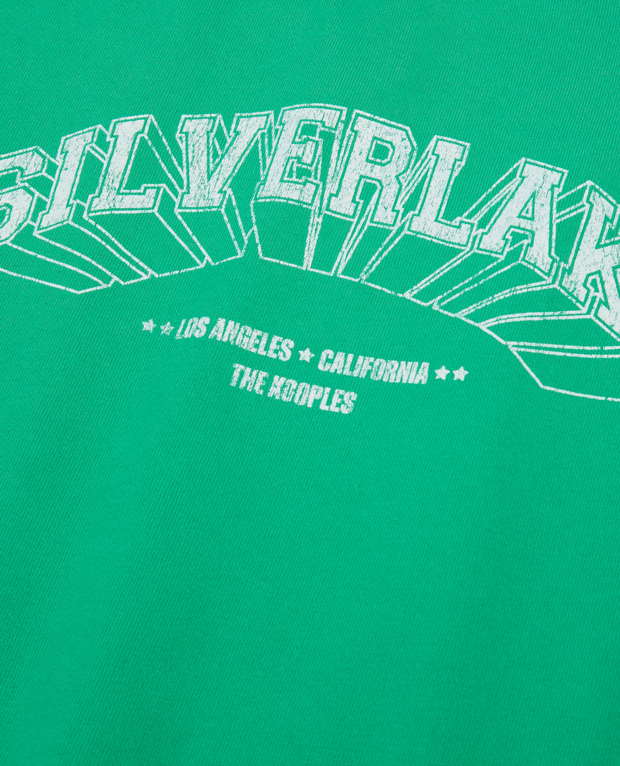 Hellgrünes T-Shirt mit Silverlake-Siebdruck, GREEN, hi-res image number null