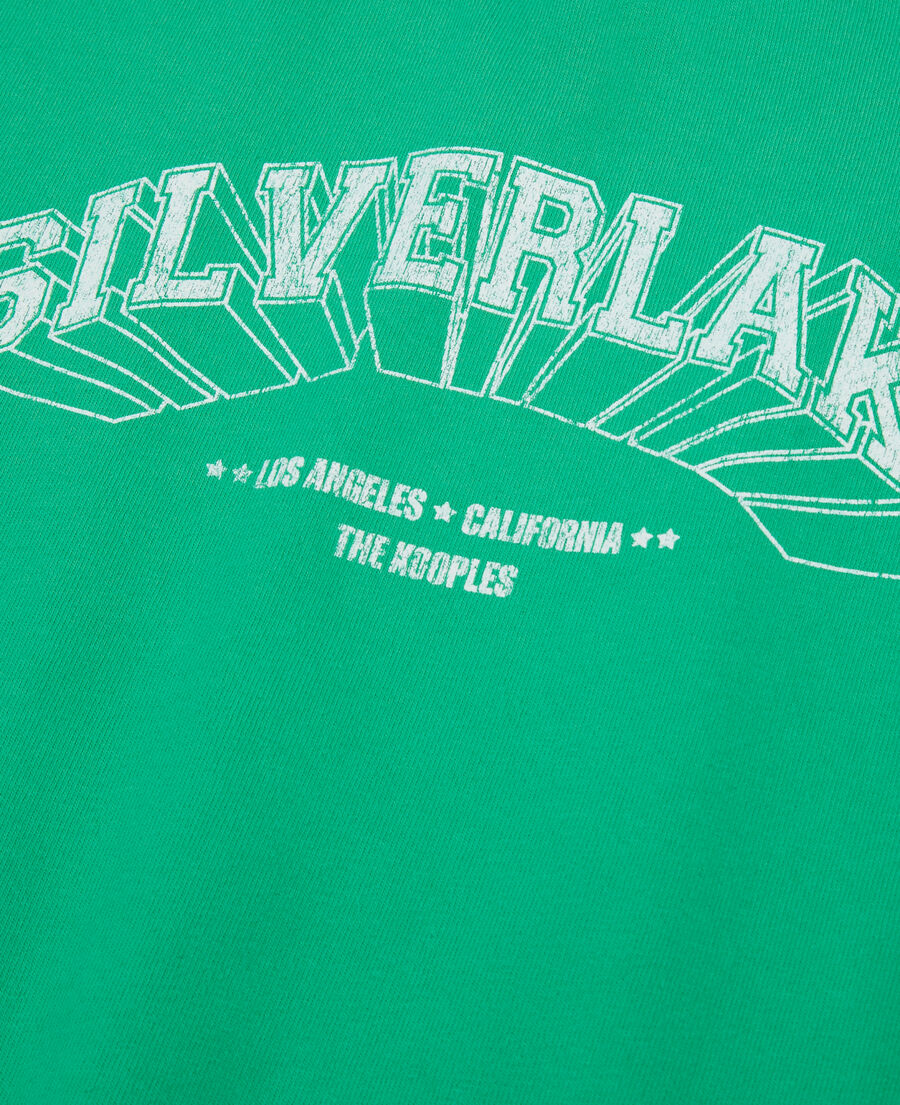 hellgrünes t-shirt mit silverlake-siebdruck
