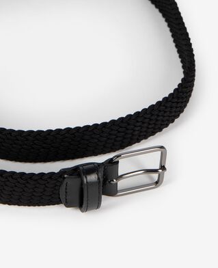 The Kooples H BLACK black braided belt