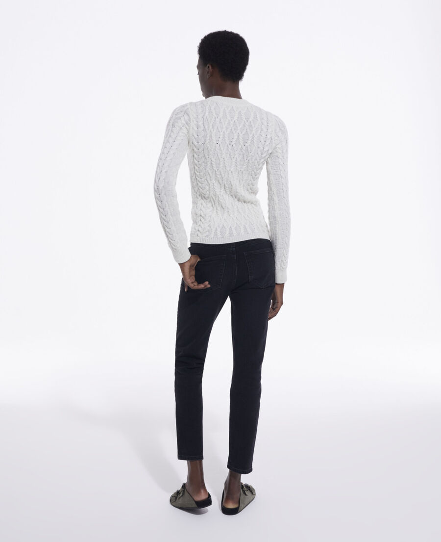 ecru wool sweater