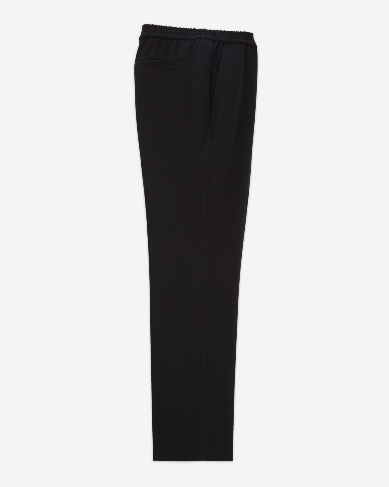 The Kooples WOMEN BLACK flowing black pants with elastic waist