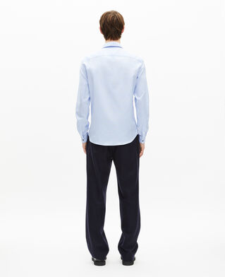 The Kooples HOMME BABY BLUE chemise col italien bleue